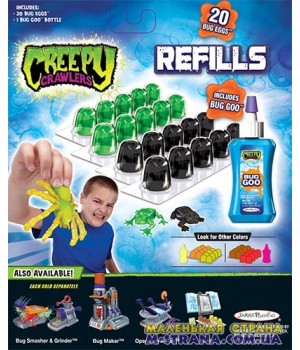 Запасной материал для жуков - зеленые черные Creepy Crawlers - 1
