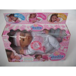 98113-B Пупс с мягким телом 37 см My Dolly sucette в бело-розовой одежде фото від «Маленька Країна» Дніпро Україна