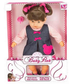 Кукла пупс большой с мягким телом Baby Pink 98221 Loko Toys - 1