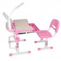 Комплект FunDesk Парта и стул-трансформеры Sorriso Pink