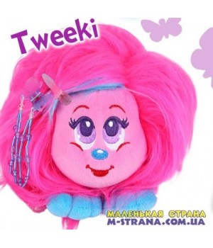 Мягкая игрушка Tweeki Shnooks с расческой и аксессуарами - розовый с голубой челкой Shnooks - 1