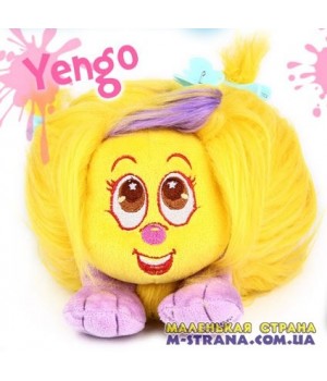 Мягкая игрушка Yengo Shnooks с расческой и аксессуарами - желтый с сиреневой челкой Shnooks - 1