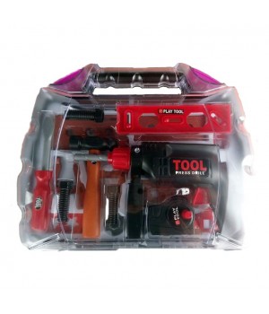 Набор игрушечных инструментов для дома с дрелью. В подарочной упаковке 19 шт KEYI - 1