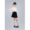 Блуза школьная Sasha белая 3437 хлопковая для девочки, декор вышивкой р122 Sasha - 1