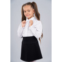 Блуза Sasha для девочки с длинным рукавом, декор кружевом 3438 р122 белая