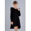 Платье Sasha из джерси с длинным рукавом, декор воланами 3975 черное р146 Sasha - 1