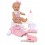 Пупс писающий резиновый Le Petit bebe в розовой одежде с аксессуарами Loko Toys - 1
