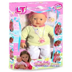 98112-A-001 Пупс большой с мягким телом My Dolly sucette с тремя функциями в зеленой одежде фото от «Маленькая Страна» Днепр Укр