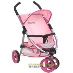 97070-001 Коляска для кукол трехколесная Byboo Pink розовая с передним поворотным колесом фото від «Маленька Країна» Дніпро Укра