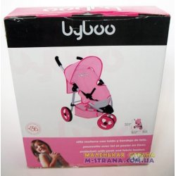 97070-001 Коляска для кукол трехколесная Byboo Pink розовая с передним поворотным колесом фото від «Маленька Країна» Дніпро Укра 2