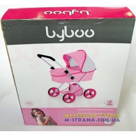 97050-001 Коляска для кукол четырехколесная зимняя Byboo Pink розовая фото от «Маленькая Страна» Днепр Украина