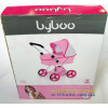Коляска для кукол четырехколесная зимняя Byboo Pink розовая Loko Toys - 2