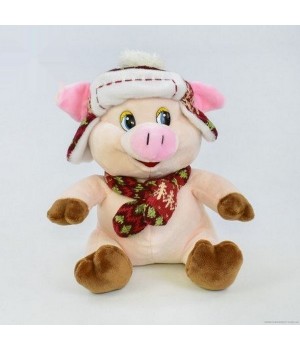 Мягкая игрушка C31861 Свинка в шапочке 23см Китай - 1