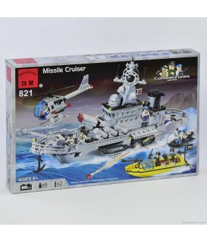 Конструктор Brick-Военный корабль, 843 деталей Китай - 1