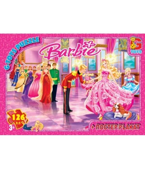 Пазл G-Toys серии Barbie 126 элементов BA008 G-Toys - 1