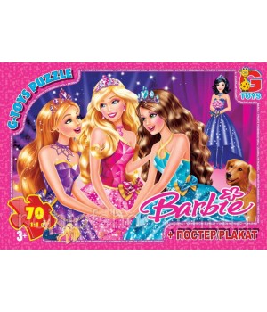 Пазл G-Toys серии Barbie 70 элементов BA007 G-Toys - 1