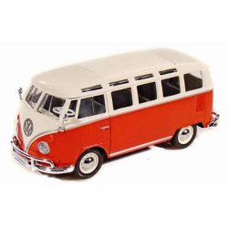 31956-red-cream-Maisto Автомодель Maisto 31956 red cream Volkswagen Van Samba красно-кремовый 1:25 фото от «Маленькая Страна» Дн