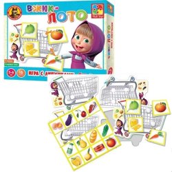 VT2305-01 Игра с липучками Вжик Лото Маша и Медведь VT2305-01 фото от «Маленькая Страна» Днепр Украина