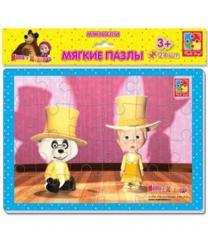 Мягкие пазлы А4 Маша и Медведь VT1102-05 Украина - 1