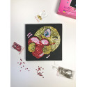 Набір для творчості з паєток 'Закоханий смайл' 25 * 25 * 2 см в кольоровій коробці APT 01-02-Колібрі Art