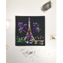 Набор для творчества из пайеток 'Огни Парижа' 25*25*2 см в цветной коробке APT 01-10-Колібрі Art