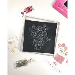 01-01-colibri-art Набір для творчості з паєток 'Тендітна совушка' 25 * 25 * 2 см в кольоровій коробці APT 01-01-Колібрі Art фото 2