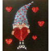 Набір для творчості з паєток 'Закоханий гномик' 25*25*2 см в кольоровій коробці APT 02-11-Колібрі Art