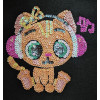 Набор для творчества из пайеток 'Музыкальная кошка' 25*25*2 см в цветной коробке APT 03-05-Колібрі Art